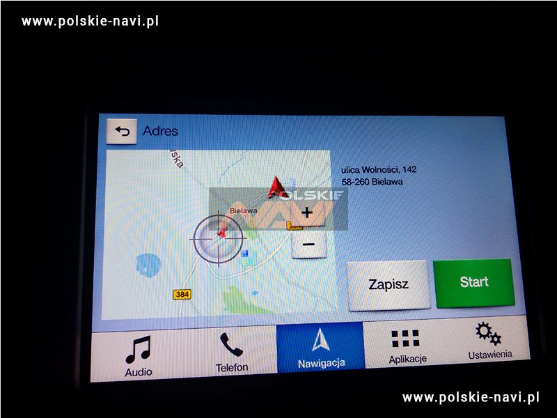 FORD SYNC 3 Tłumaczenie nawigacji - Polskie menu